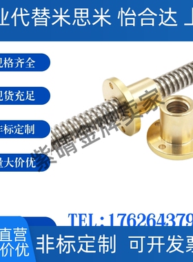 梯形丝杠用螺帽C-MTSFRC C-MTSNRC10 12 14 16 20 22 25紧凑法兰