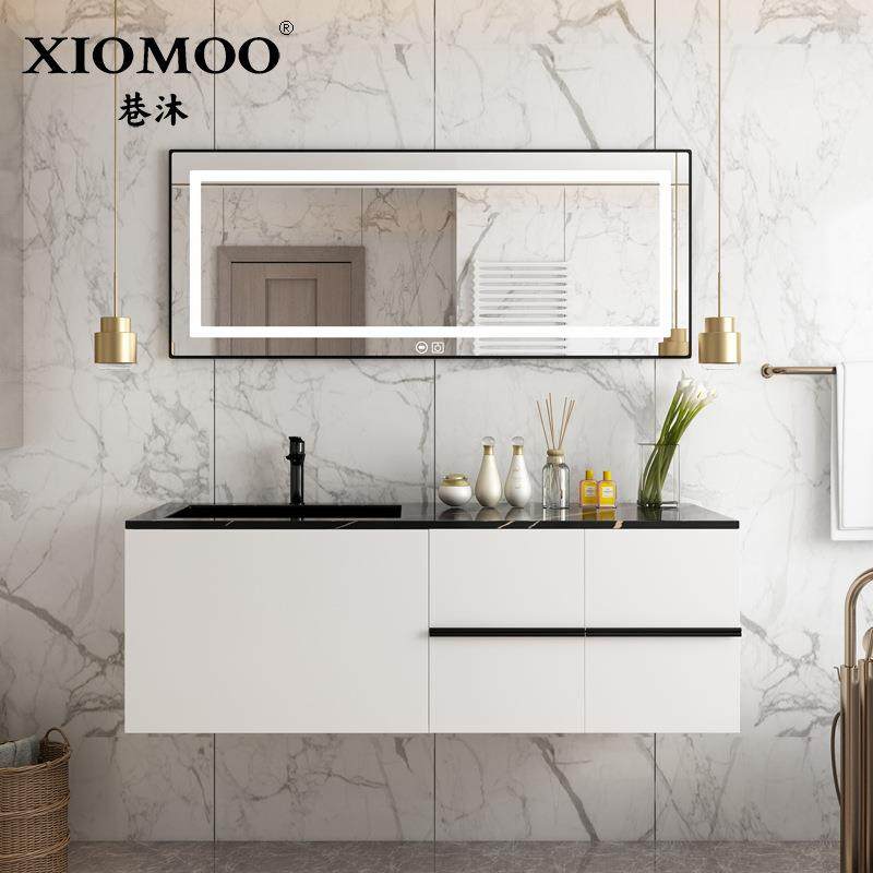 岩板北欧实木浴室柜组合轻奢现代简约智能镜洗手台盆卫生间洗漱台,家装主材,浴室柜,淘宝优惠券,粉丝福利购,淘宝优惠卷