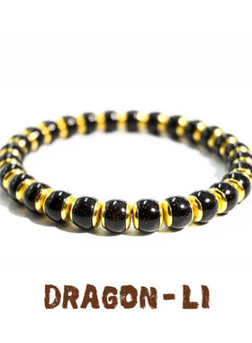 DRAGON LI狸花猫金边椰蒂串珠手串情侣饰品闺蜜礼物