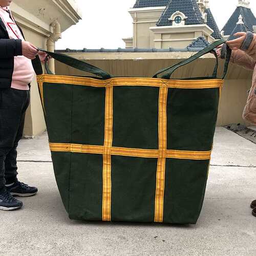 极速奕澜帆布吨袋 1吨包袋 加厚软托盘太空袋沙子水W泥2吨吊袋航