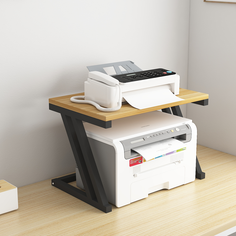 极速打印机e置物架家用桌面双层复印机架子办公室桌上收纳整理放