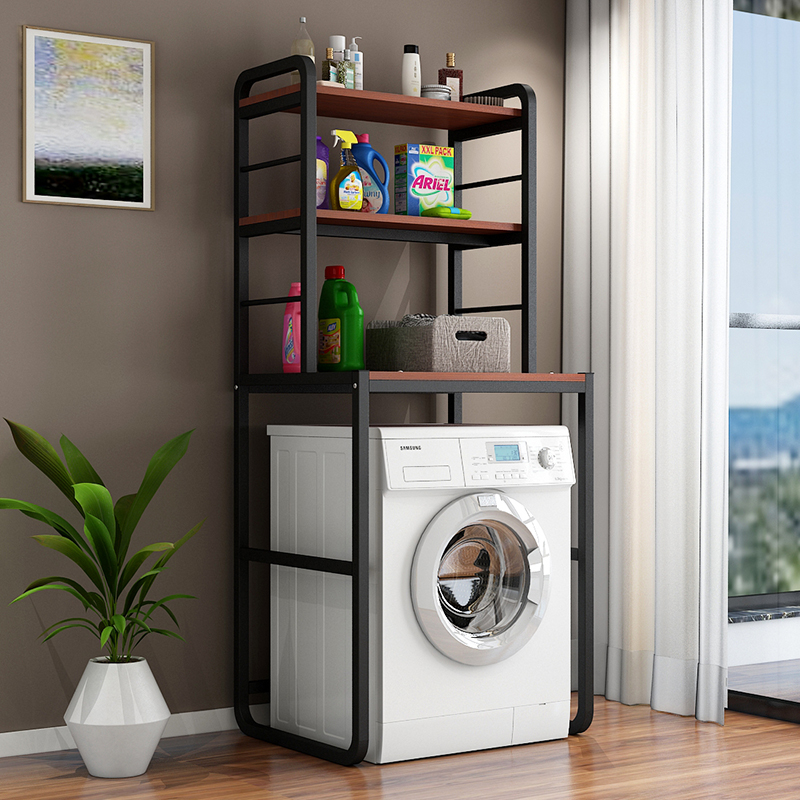 极速洗衣机置f物架滚筒波轮洗衣机置物架卫生间落地置物架阳台收