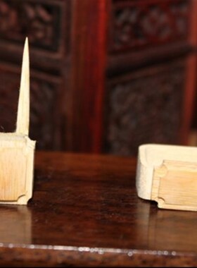 极速绣眼笼配件 竹制方形绣眼果Y叉虫盒一套