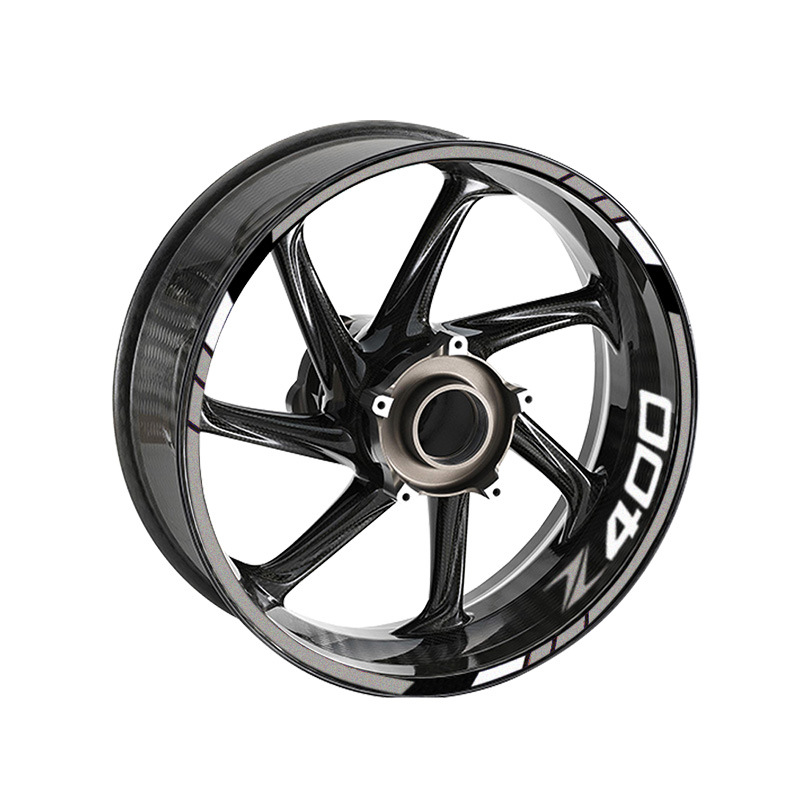 极速适用于川崎hZ400摩托车改装轮毂贴车身贴纸反光警示贴轮圈贴