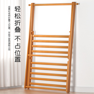 极速挂衣架落地简易实木家用卧室内晾包晒衣服多功能Y衣帽架子折