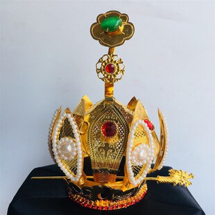 极速道家用c品 道士帽高功莲花冠六角帽五老冠如意莲花冠火焰冠庄