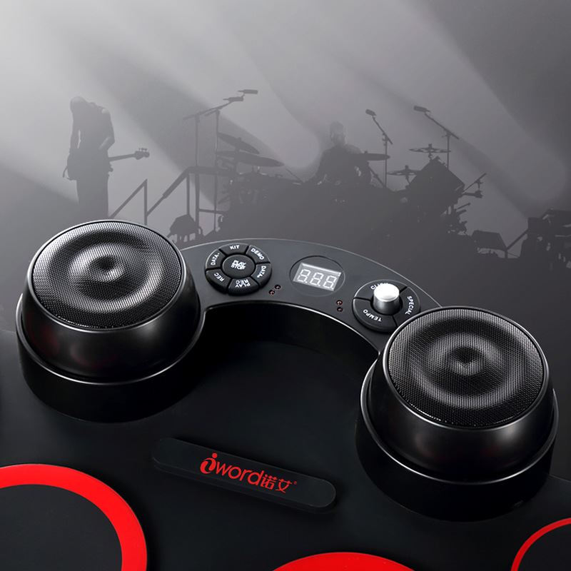 极速诺艾手卷电子鼓打击爵u士鼓游戏电子鼓架子鼓可携式摺叠成人