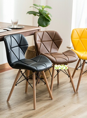 极速dining chairls, high-quality PU chairs with metal feet