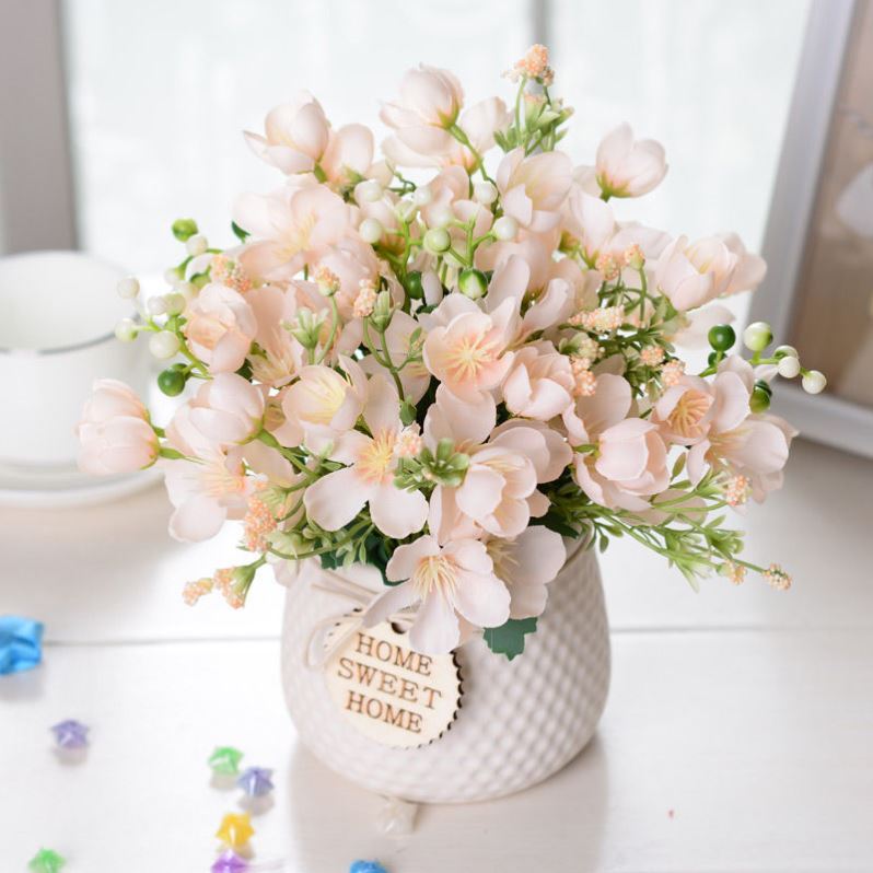 极速冰箱上的摆件k顶部上档次旺宅花放花摆设假花仿真花装饰品上