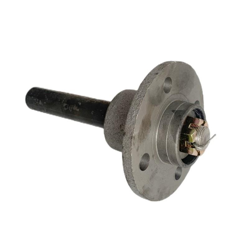 极速推车轴c头葫芦头四孔五孔六孔轮毂凸缘马车轴头推车后桥定做