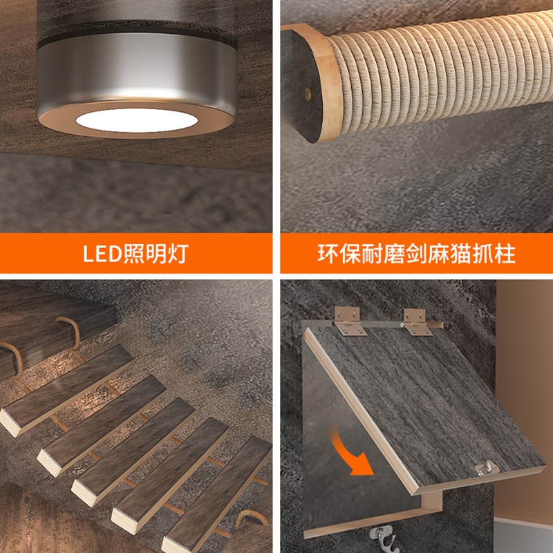 极速超大猫笼宠物带轮猫r柜猫别墅实木家用猫柜子猫舍猫屋家用多