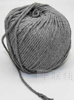 极速2/3/4mm粗灰色棉线绳棉A绳包装线包装绳粽子线绳子灰色包扎滚