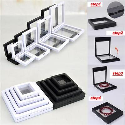 速发10PCS Set 3D Floating Display Case Stands Holder Suspens