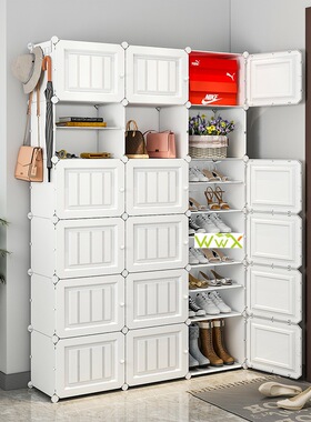 极速Shoe Rack Plastic Shoe CabinCet Large Capacity Hallway S