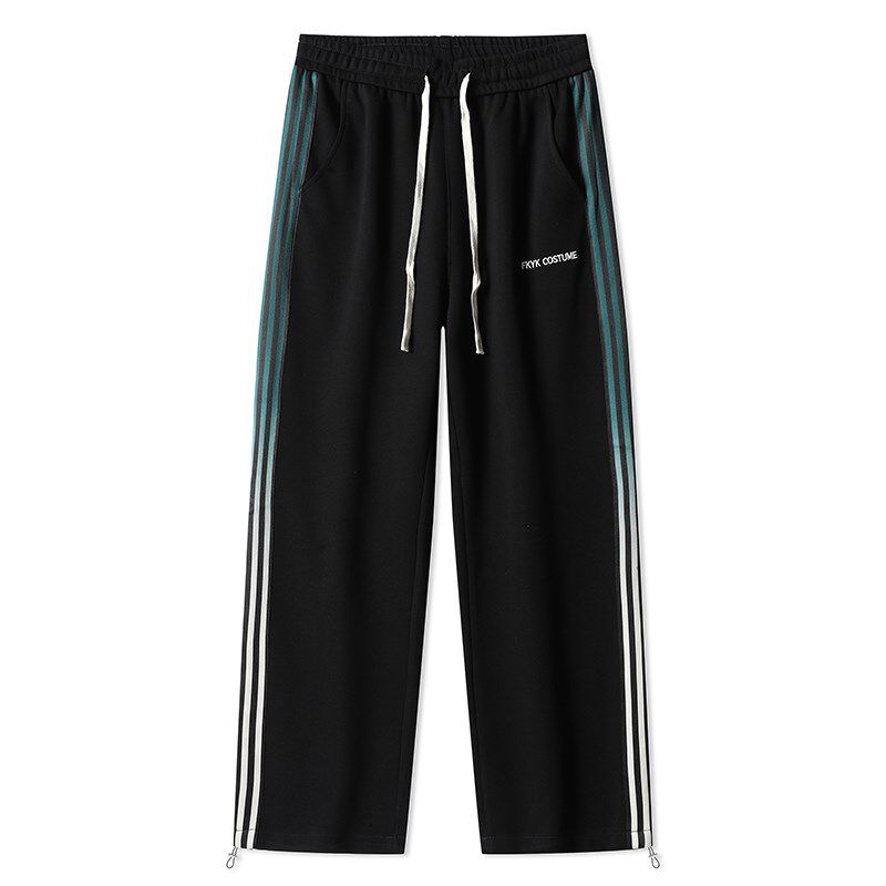 新品特大码休闲j男装长裤子春秋季胖子加肥佬加大号超宽松运动纯