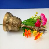 新品 道家法器g用品铃铛佛铃道士铃铜铃法铃三叉铃三清铃三叉铜钟