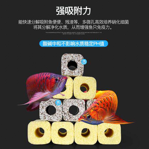 极速鱼缸滤材细菌屋m水族箱过滤材料上滤底滤硝化细菌屋陶瓷环石