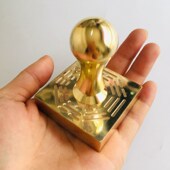 新品 天地水三官P印铜印送底座5厘 三官大帝法器道家用品道士印章