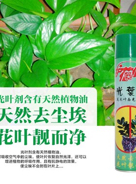 极速保康光叶剂植物叶面光亮除尘剂护花使者花卉叶子W清洁光亮增