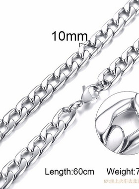 新品Men Round Cuban Lpink Chain Necklace Gold  Hiphop Boy Je
