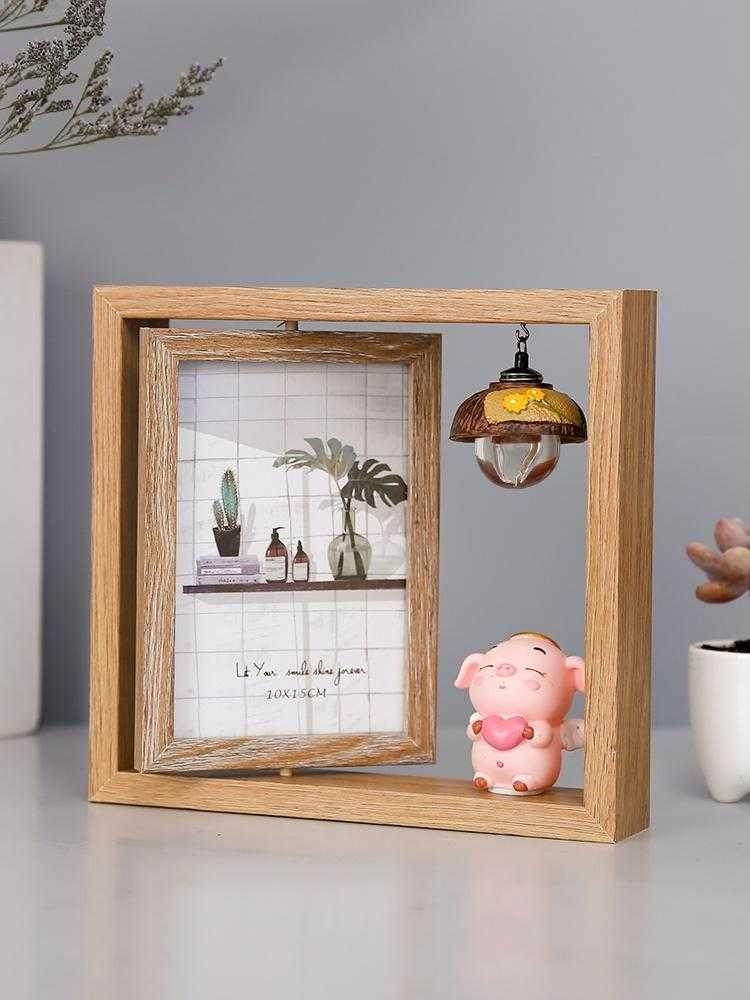 极速木质双面精致6创意框架个性性相简约寸北欧照片相.框摆件框摆,家居饰品,相框/画框,淘宝优惠券,粉丝福利购,淘宝优惠卷