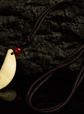 新品保真正宗黑狗牙吊坠宝宝婴儿N童男女款孕妇狗牙齿