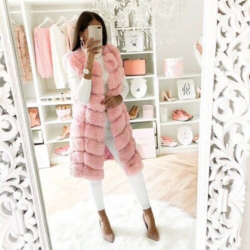 新品Women High Quality Vest CoaAt Fox Warm Coat Vests Winter