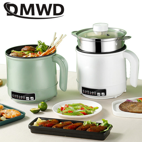 极速220V/110V MultiCooker Electric SFkillet 1/2 Layer Stainl