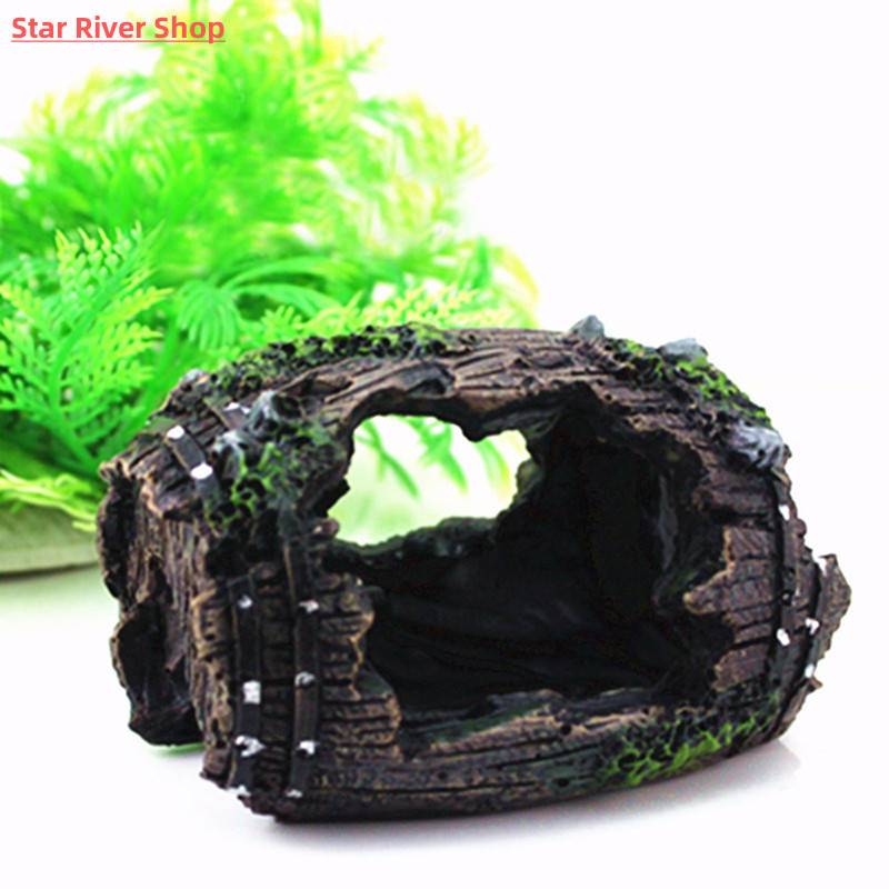 速发Resin Aquarium Ornaments Decorations Artificial Barrel C