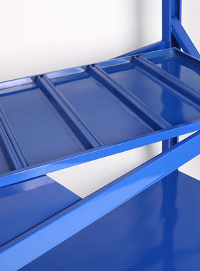 极速万度仓储货架四层仓库货架轻型中型H白色蓝色家用储物架地下