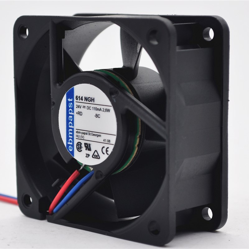 极速ebmpapst 614 NGH 24V0z.11A2.8W 6025 变频器服务器机箱散热