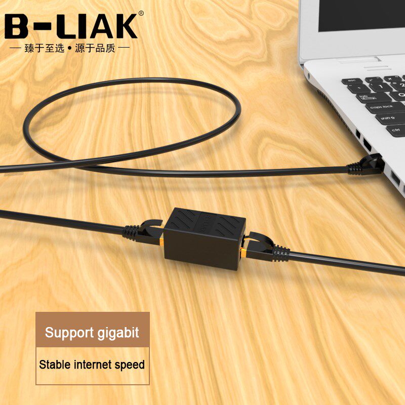 极速B LIAKe Ethernet Cable Adapter 8P8C RJ45 Lan Cable Exten