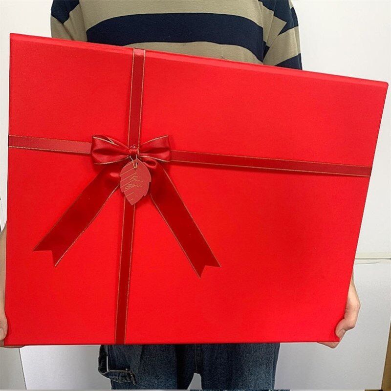 极速超大号礼物盒油画q生日礼盒特大长方形包装盒画框相框创意空