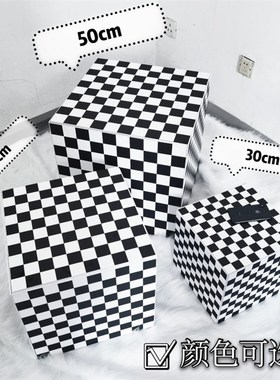 极速棋盘格置物台l 马赛克立方体网红拍照区摆件台子家居装饰拍照