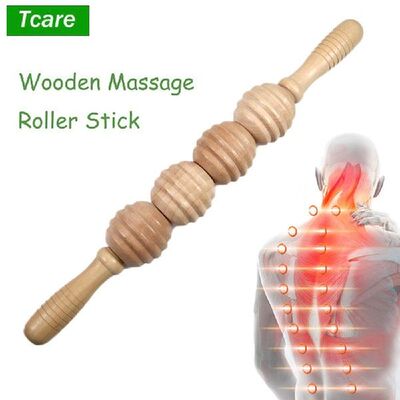 极速Tcare Wooden Gear Massage StiDck Massager Back Abdomen W