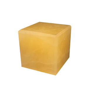 极速天然金黄色米黄玉原石摆件水晶四方块矿石宝石镇纸.把玩件装