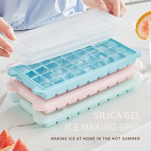 新品Silicone ice box ice puck ice mould householTd refrigera
