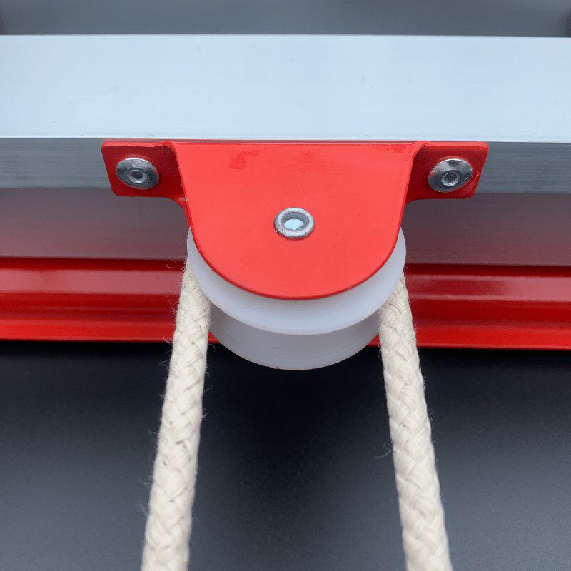 极速中名梯业 加厚铝合金伸缩梯H子升降梯滑轮梯子配件大全