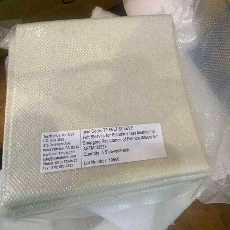 Testfabrics羊毛毡套 钉锤勾丝仪用的毛毡