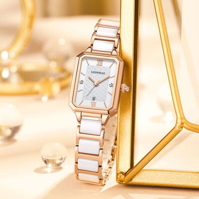 列奥尼达LEONIDAS女士手表石英女表小巧方形潮流防水一件