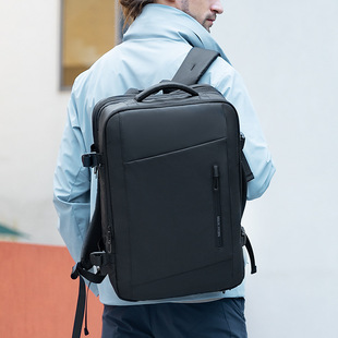 马可莱登加大扩容新款双肩包男多功能商务旅行背包17.3电脑包