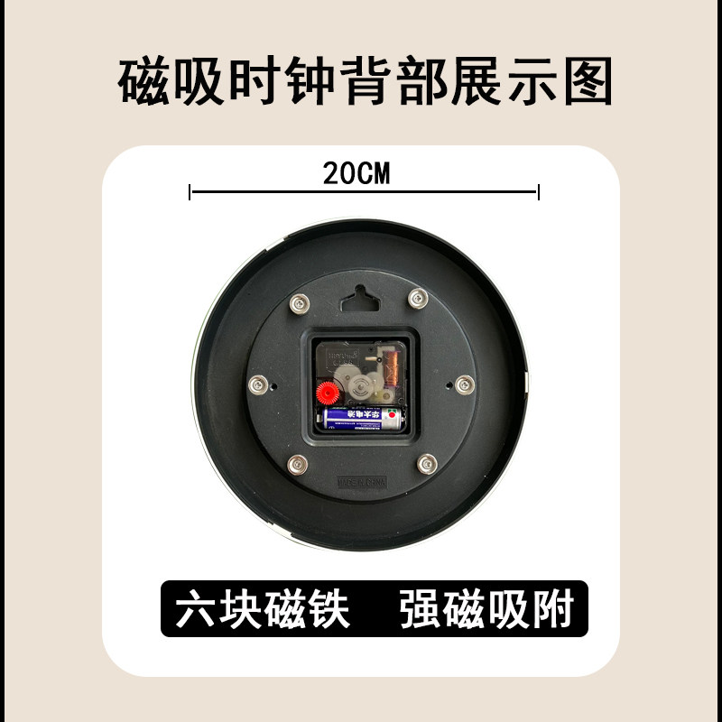 热销冰箱贴可爱卡通磁铁钟表磁铁贴装G饰个性创意磁吸时钟磁性贴