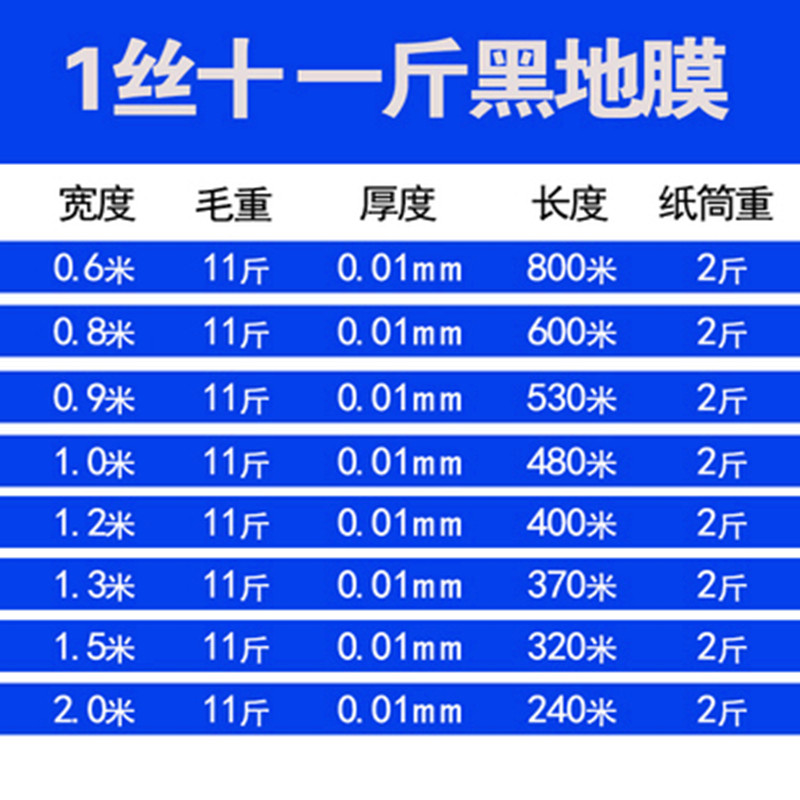 热销现货银黑双色反光地膜农用塑C料薄膜黑白地膜果树蔬菜覆盖除