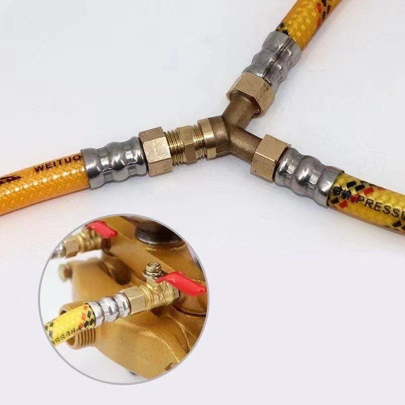 热销打药机e出水二合一套装双孔合一增压连接器连接管三缸柱塞泵