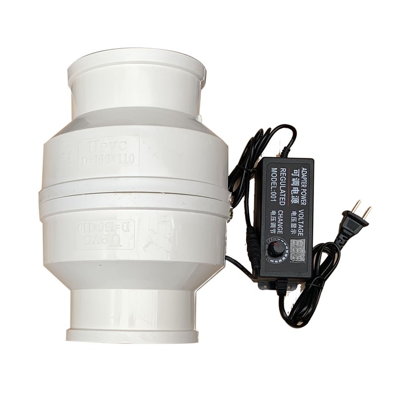 热销PVaC50/75mm管道调速风机2/3/4/6寸迷你排气扇艾灸排烟吸烟机