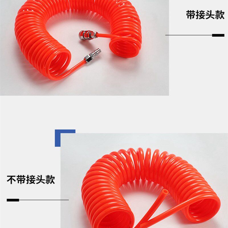 热销PU弹簧管气管空压机气泵y气动工具接头吹尘枪高压伸缩软管螺