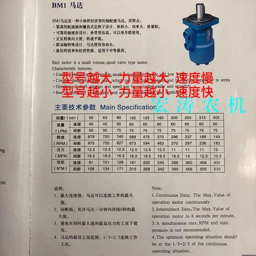 热销卷管机撒粪机BM型号50 80 1A60 200 400液压马达+支架+齿轮