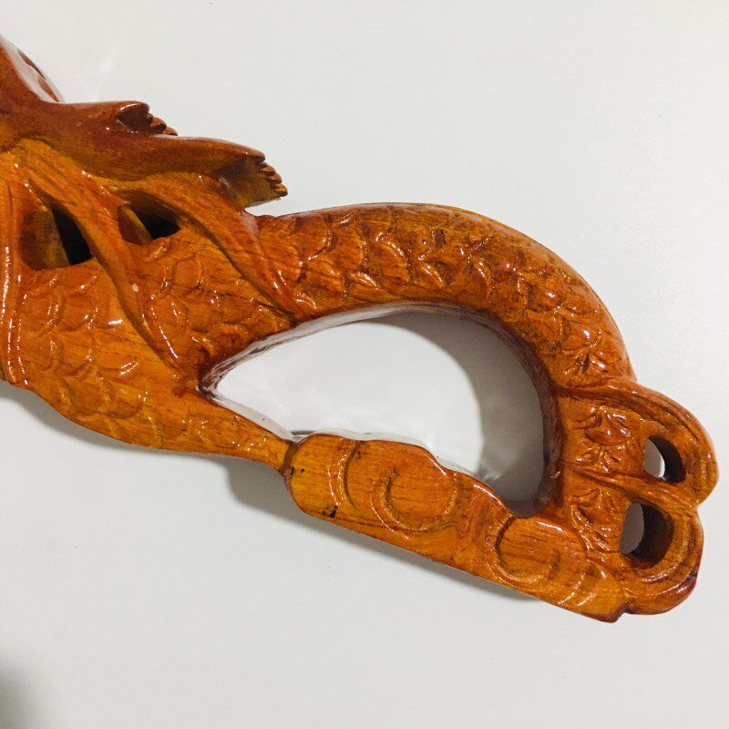 热销道士用品道家法器手炉手工雕刻F龙头手炉香炉龙身手柄香樟木