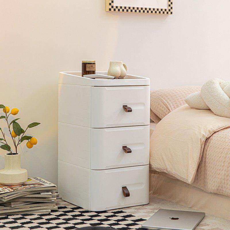北欧塑料床头柜小型网红ins风简约现代收纳柜家用卧室迷你床边柜,住宅家具,床头柜,淘宝优惠券,粉丝福利购,淘宝优惠卷