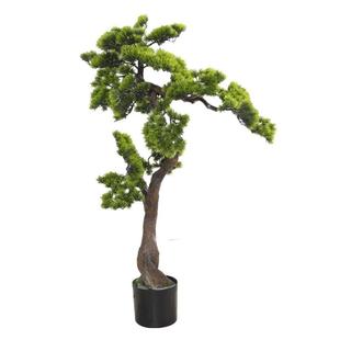 大型中式仿真迎客松盆景摆件客厅落地绿植室内玄关摆设假庭院景观